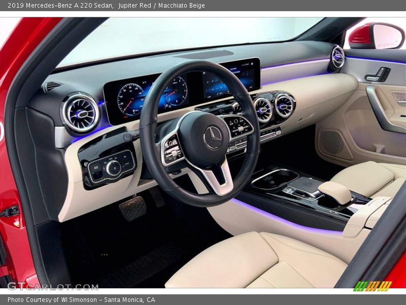 Jupiter Red / Macchiato Beige 2019 Mercedes-Benz A 220 Sedan