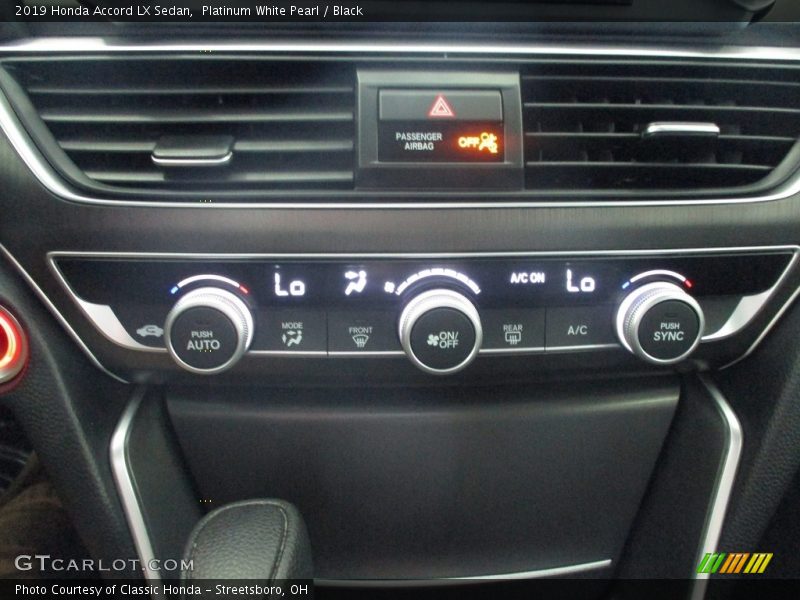 Platinum White Pearl / Black 2019 Honda Accord LX Sedan