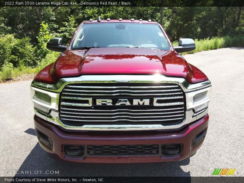 Delmonico Red Pearl / Black 2022 Ram 3500 Laramie Mega Cab 4x4