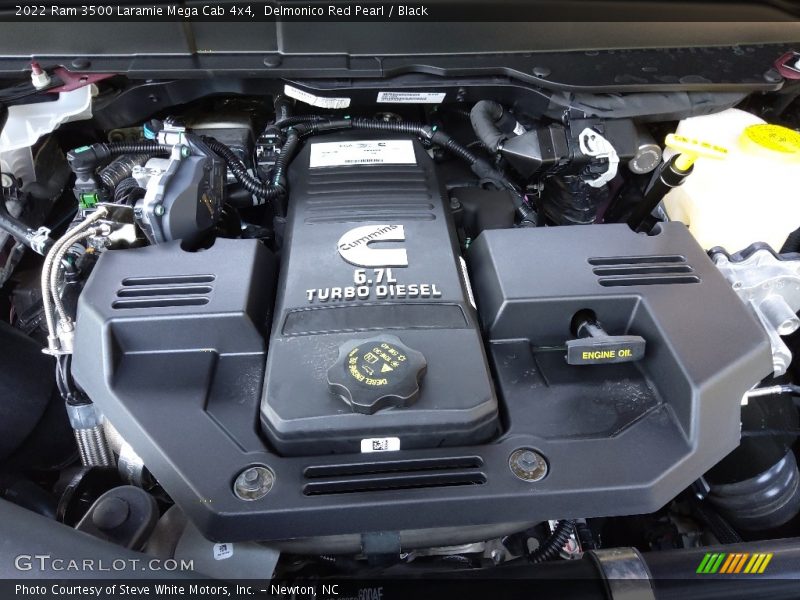 Delmonico Red Pearl / Black 2022 Ram 3500 Laramie Mega Cab 4x4