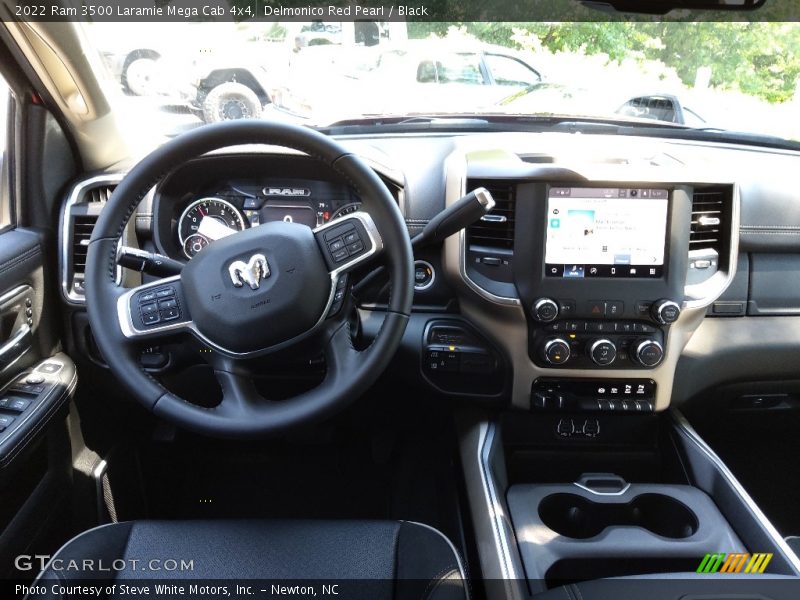 Delmonico Red Pearl / Black 2022 Ram 3500 Laramie Mega Cab 4x4