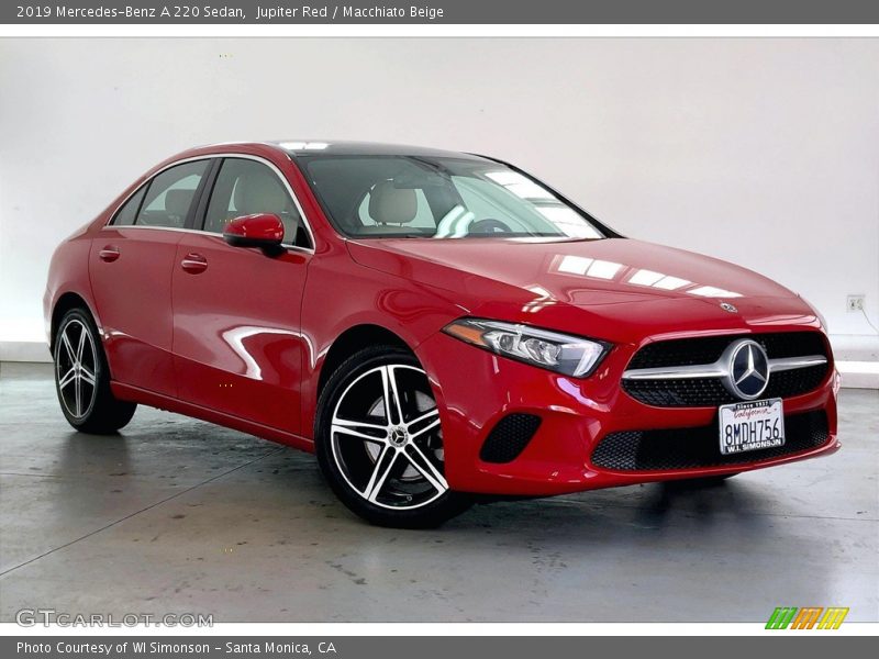 Jupiter Red / Macchiato Beige 2019 Mercedes-Benz A 220 Sedan