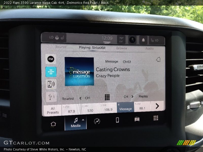 Controls of 2022 3500 Laramie Mega Cab 4x4