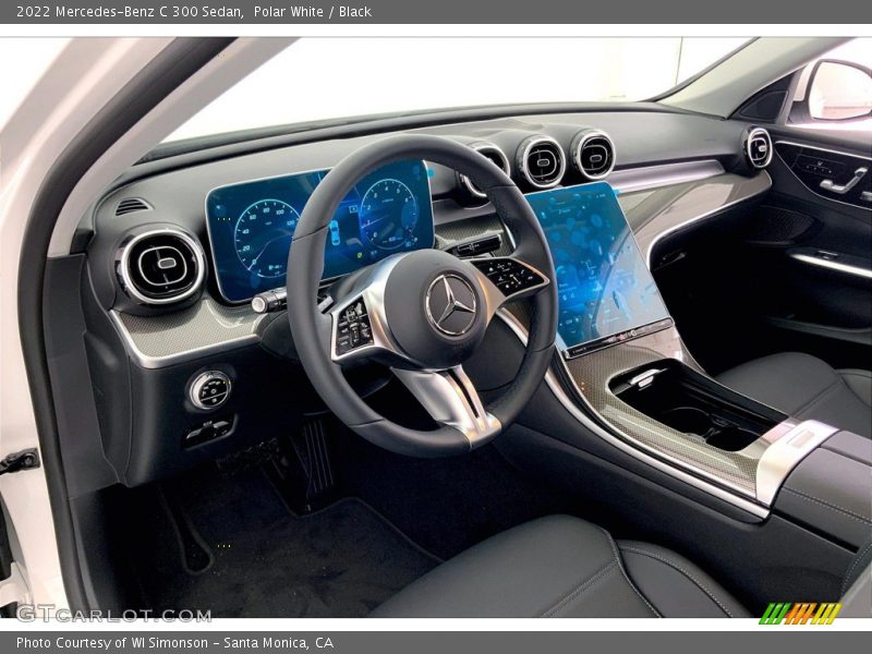 Polar White / Black 2022 Mercedes-Benz C 300 Sedan