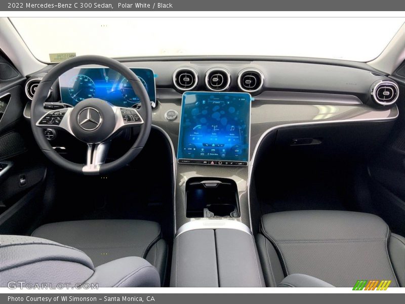 Polar White / Black 2022 Mercedes-Benz C 300 Sedan