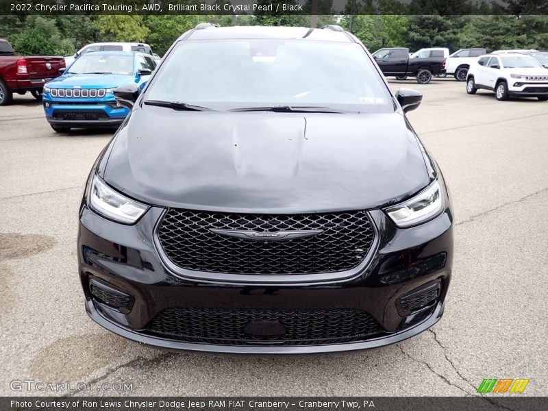 Brilliant Black Crystal Pearl / Black 2022 Chrysler Pacifica Touring L AWD