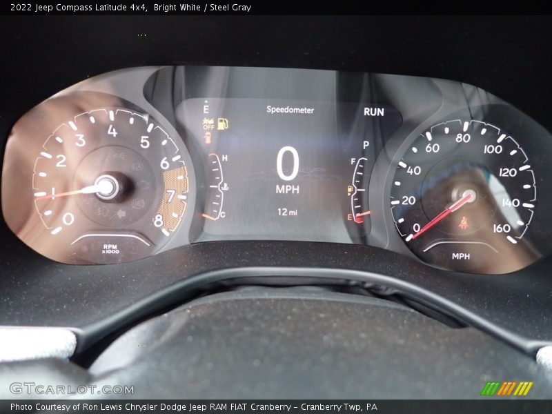 Bright White / Steel Gray 2022 Jeep Compass Latitude 4x4