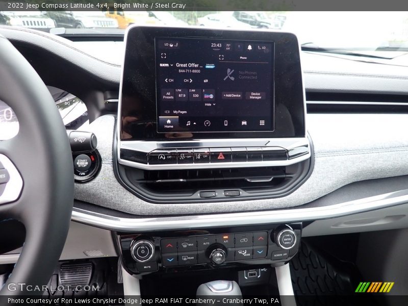 Bright White / Steel Gray 2022 Jeep Compass Latitude 4x4