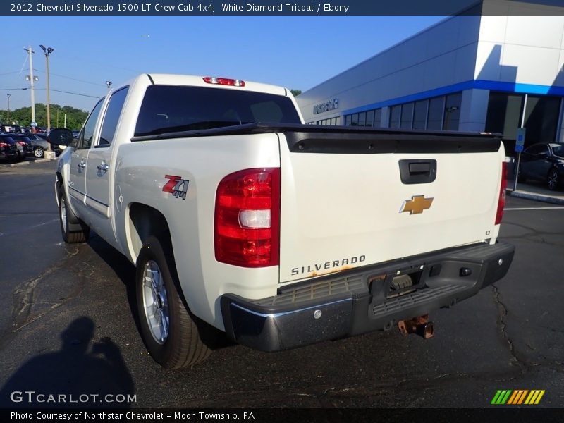 White Diamond Tricoat / Ebony 2012 Chevrolet Silverado 1500 LT Crew Cab 4x4