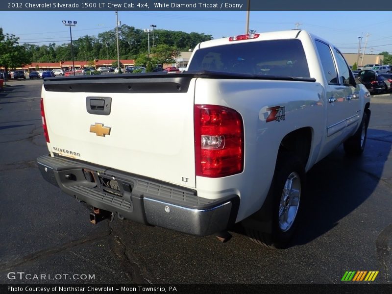 White Diamond Tricoat / Ebony 2012 Chevrolet Silverado 1500 LT Crew Cab 4x4