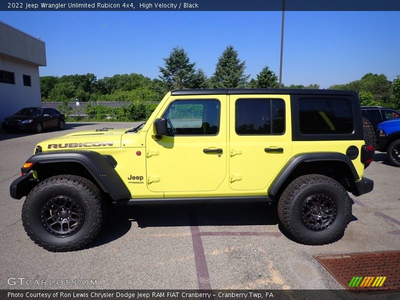 High Velocity / Black 2022 Jeep Wrangler Unlimited Rubicon 4x4