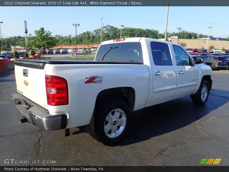 White Diamond Tricoat / Ebony 2012 Chevrolet Silverado 1500 LT Crew Cab 4x4
