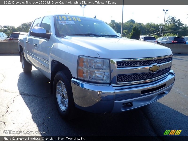 White Diamond Tricoat / Ebony 2012 Chevrolet Silverado 1500 LT Crew Cab 4x4