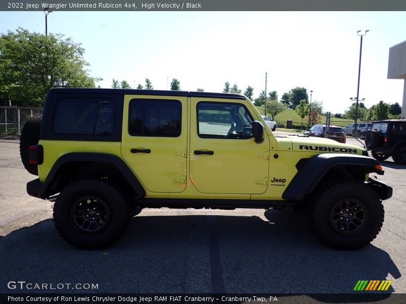 High Velocity / Black 2022 Jeep Wrangler Unlimited Rubicon 4x4
