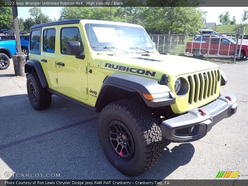 High Velocity / Black 2022 Jeep Wrangler Unlimited Rubicon 4x4