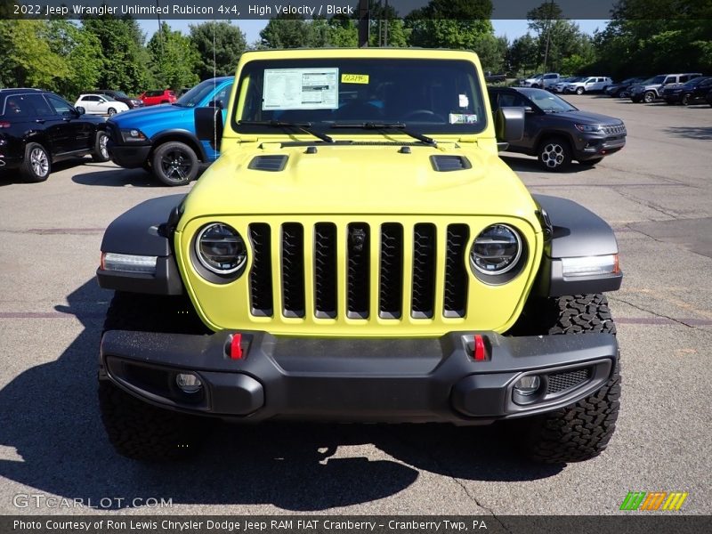 High Velocity / Black 2022 Jeep Wrangler Unlimited Rubicon 4x4