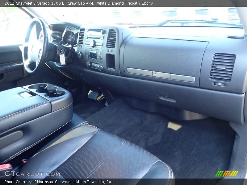 White Diamond Tricoat / Ebony 2012 Chevrolet Silverado 1500 LT Crew Cab 4x4