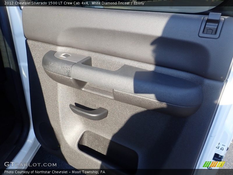 White Diamond Tricoat / Ebony 2012 Chevrolet Silverado 1500 LT Crew Cab 4x4
