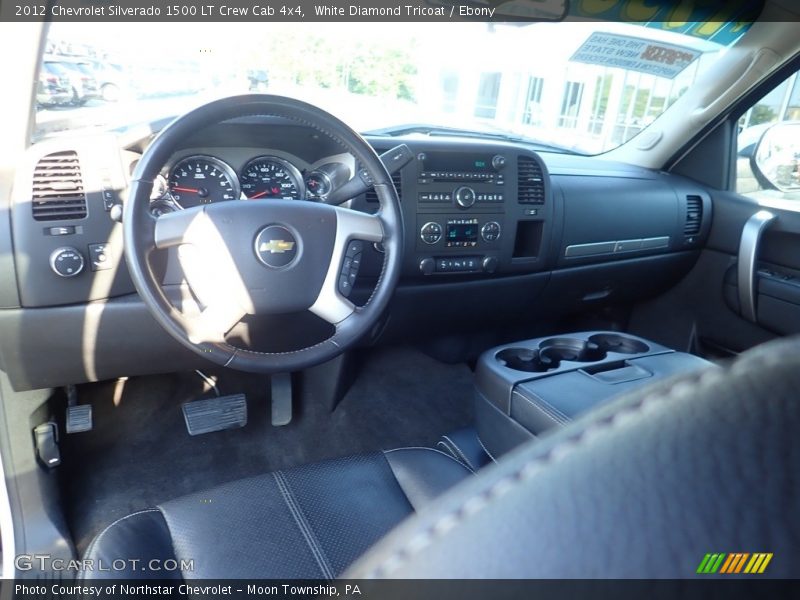 White Diamond Tricoat / Ebony 2012 Chevrolet Silverado 1500 LT Crew Cab 4x4