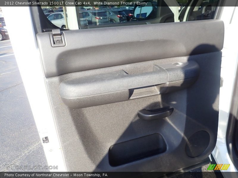 White Diamond Tricoat / Ebony 2012 Chevrolet Silverado 1500 LT Crew Cab 4x4