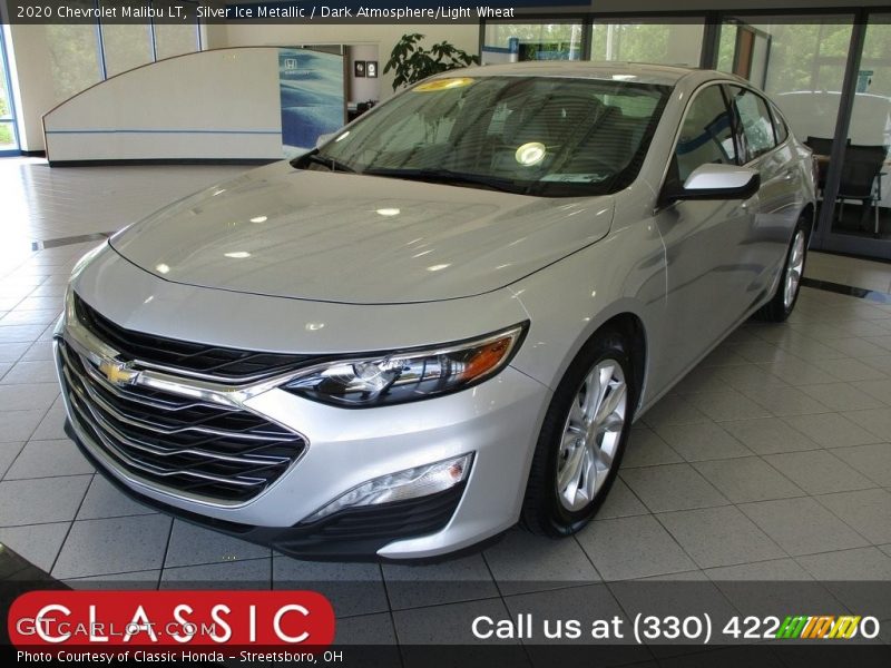 Silver Ice Metallic / Dark Atmosphere/Light Wheat 2020 Chevrolet Malibu LT