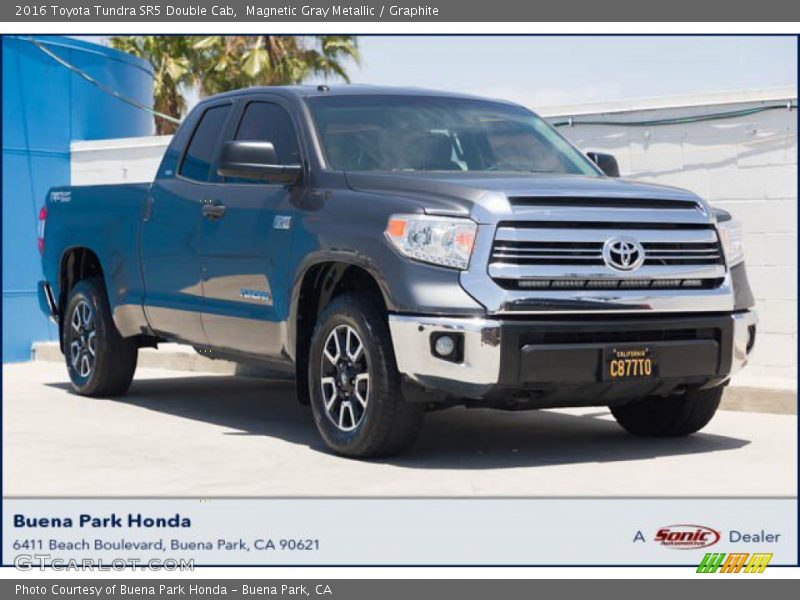 Magnetic Gray Metallic / Graphite 2016 Toyota Tundra SR5 Double Cab