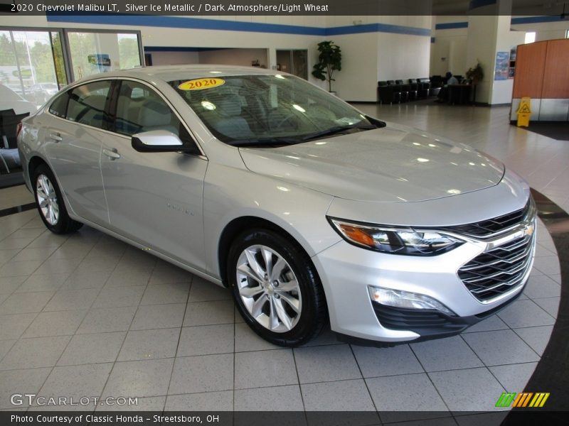 Silver Ice Metallic / Dark Atmosphere/Light Wheat 2020 Chevrolet Malibu LT