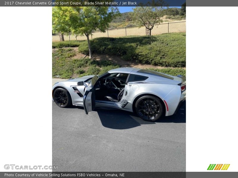 Blade Silver Metallic / Jet Black 2017 Chevrolet Corvette Grand Sport Coupe