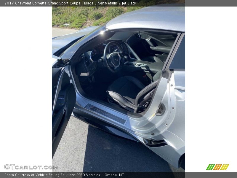 Blade Silver Metallic / Jet Black 2017 Chevrolet Corvette Grand Sport Coupe