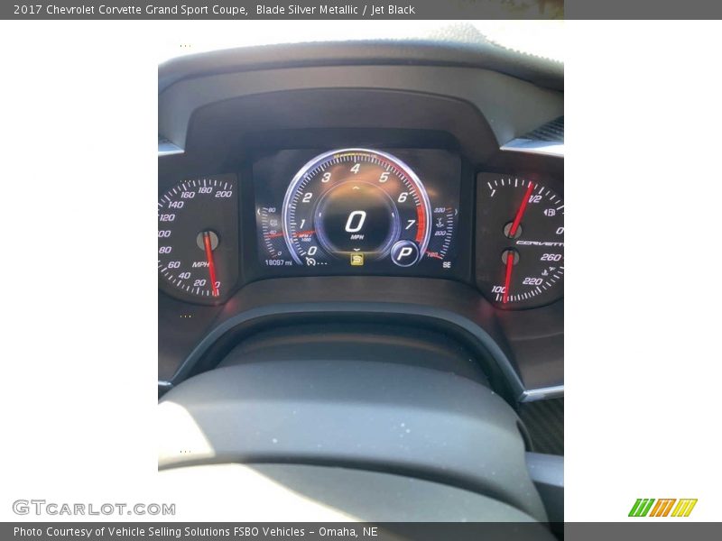 Blade Silver Metallic / Jet Black 2017 Chevrolet Corvette Grand Sport Coupe