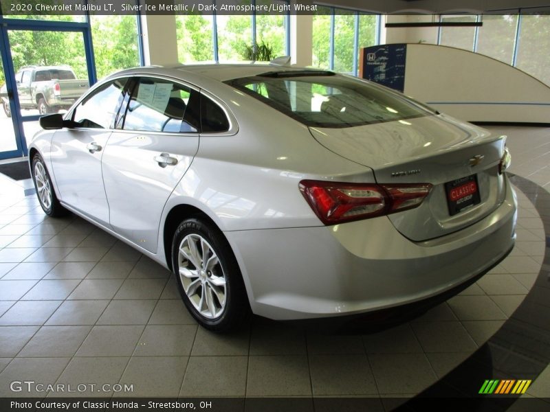 Silver Ice Metallic / Dark Atmosphere/Light Wheat 2020 Chevrolet Malibu LT