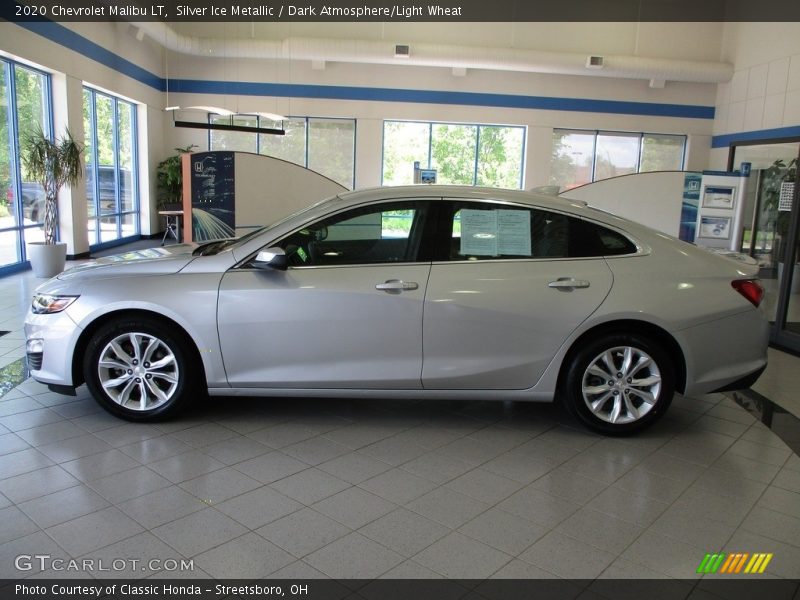 Silver Ice Metallic / Dark Atmosphere/Light Wheat 2020 Chevrolet Malibu LT