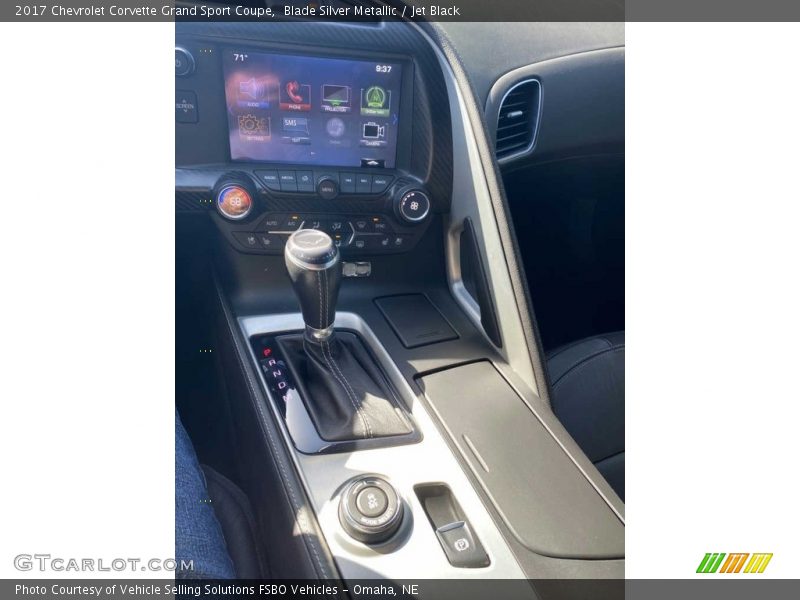 Blade Silver Metallic / Jet Black 2017 Chevrolet Corvette Grand Sport Coupe