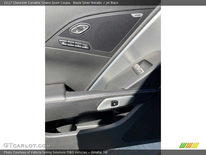 Blade Silver Metallic / Jet Black 2017 Chevrolet Corvette Grand Sport Coupe