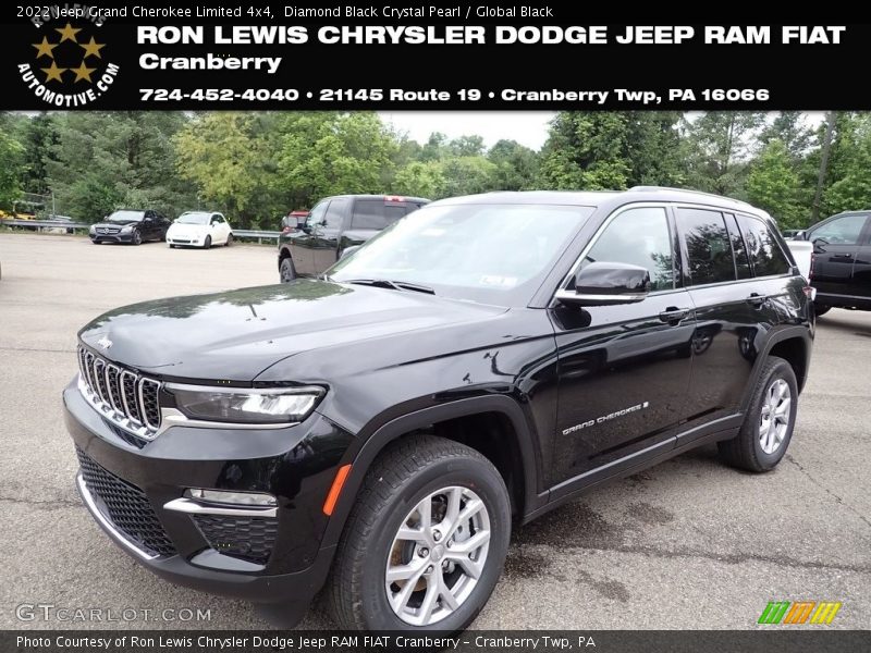 Diamond Black Crystal Pearl / Global Black 2022 Jeep Grand Cherokee Limited 4x4