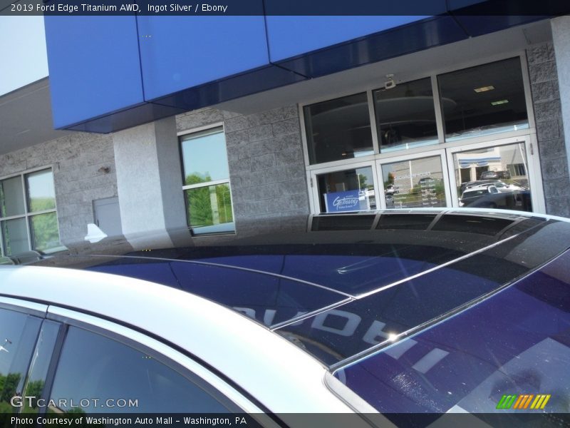 Ingot Silver / Ebony 2019 Ford Edge Titanium AWD