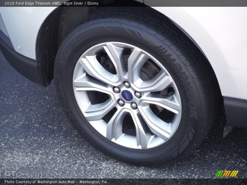 Ingot Silver / Ebony 2019 Ford Edge Titanium AWD