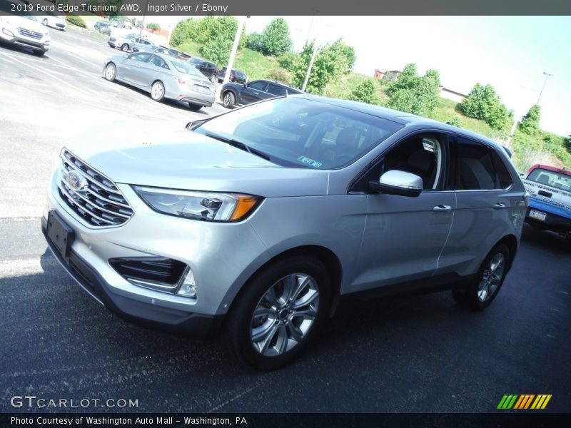 Ingot Silver / Ebony 2019 Ford Edge Titanium AWD
