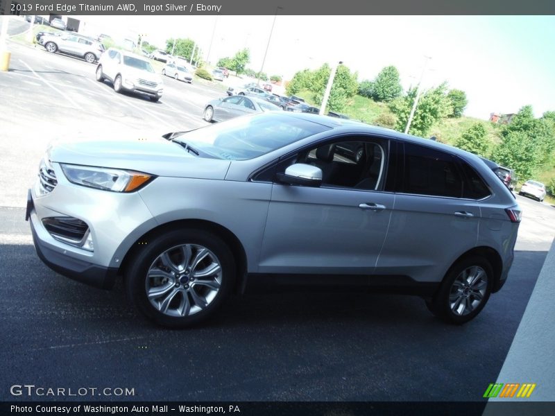 Ingot Silver / Ebony 2019 Ford Edge Titanium AWD