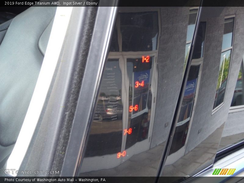 Ingot Silver / Ebony 2019 Ford Edge Titanium AWD