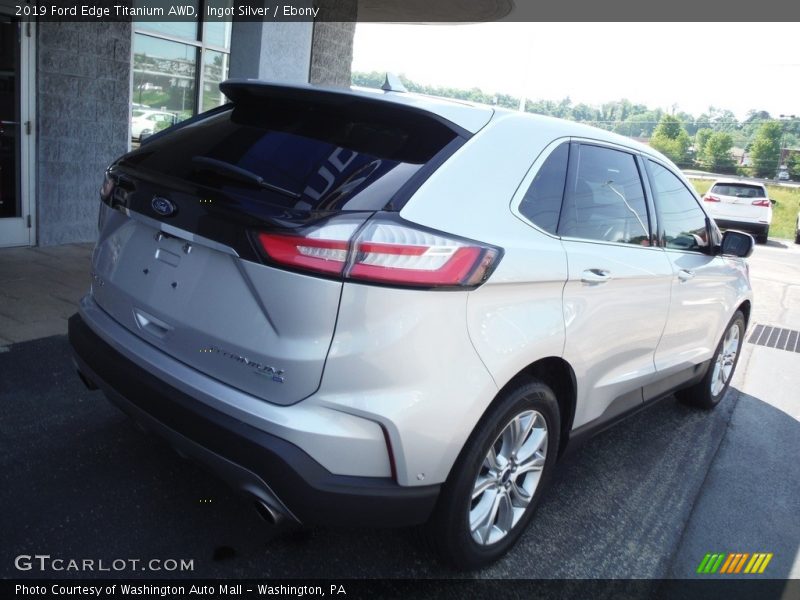 Ingot Silver / Ebony 2019 Ford Edge Titanium AWD