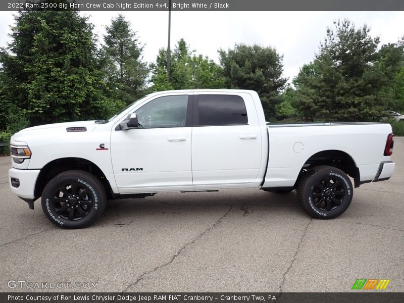 Bright White / Black 2022 Ram 2500 Big Horn Crew Cab Night Edition 4x4