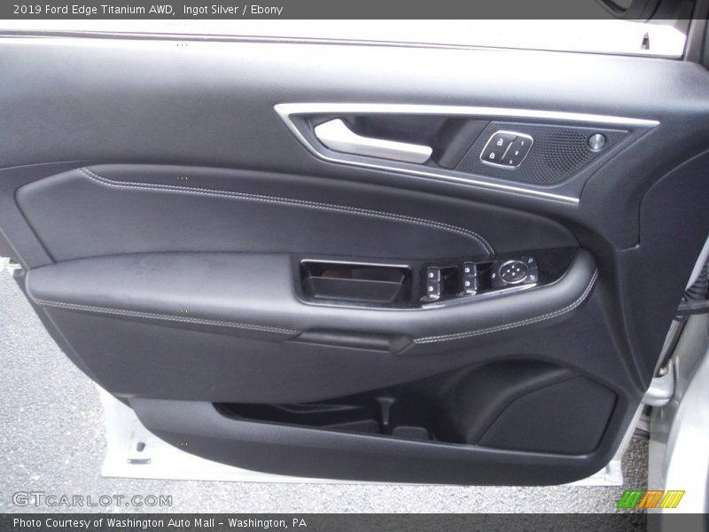 Ingot Silver / Ebony 2019 Ford Edge Titanium AWD