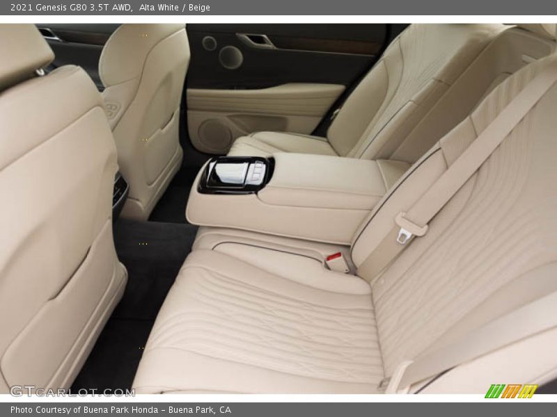 Alta White / Beige 2021 Genesis G80 3.5T AWD