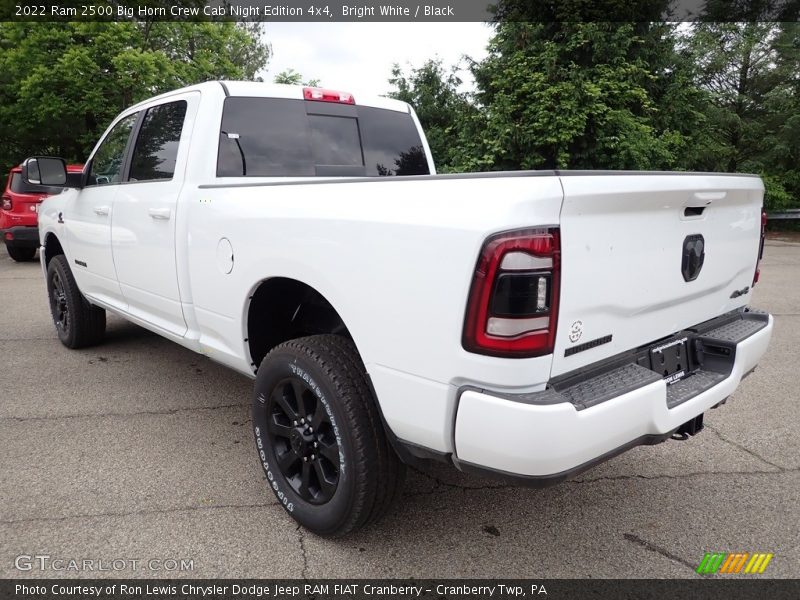 Bright White / Black 2022 Ram 2500 Big Horn Crew Cab Night Edition 4x4