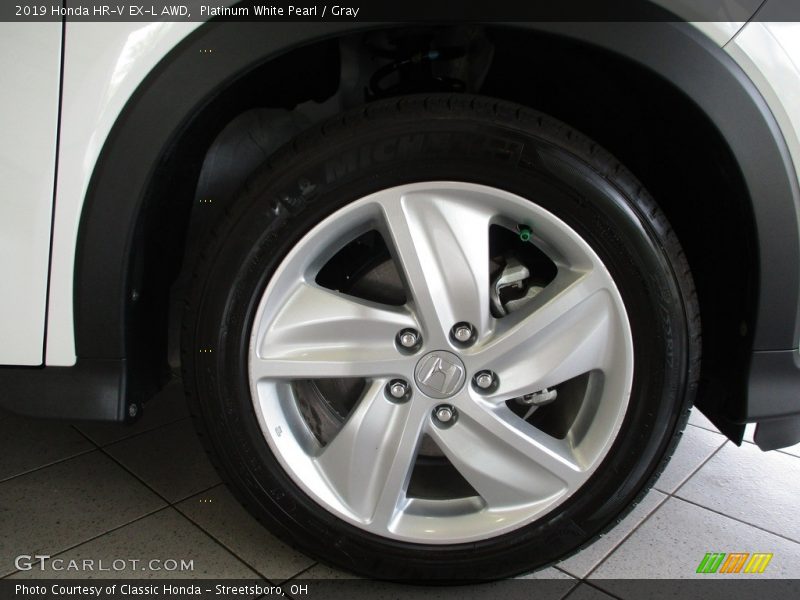 Platinum White Pearl / Gray 2019 Honda HR-V EX-L AWD