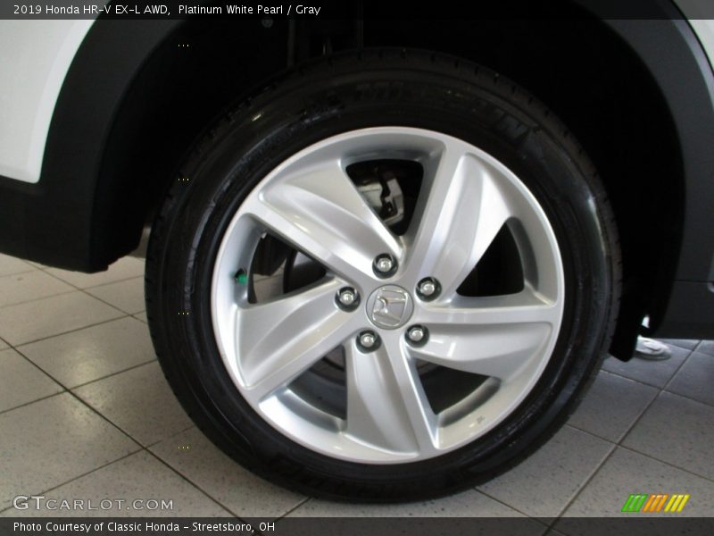 Platinum White Pearl / Gray 2019 Honda HR-V EX-L AWD