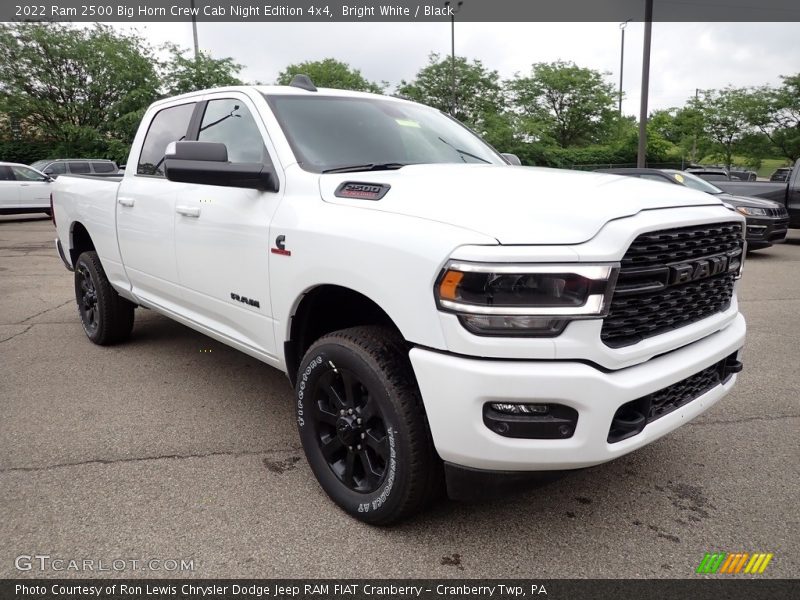 Bright White / Black 2022 Ram 2500 Big Horn Crew Cab Night Edition 4x4