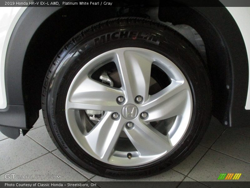 Platinum White Pearl / Gray 2019 Honda HR-V EX-L AWD