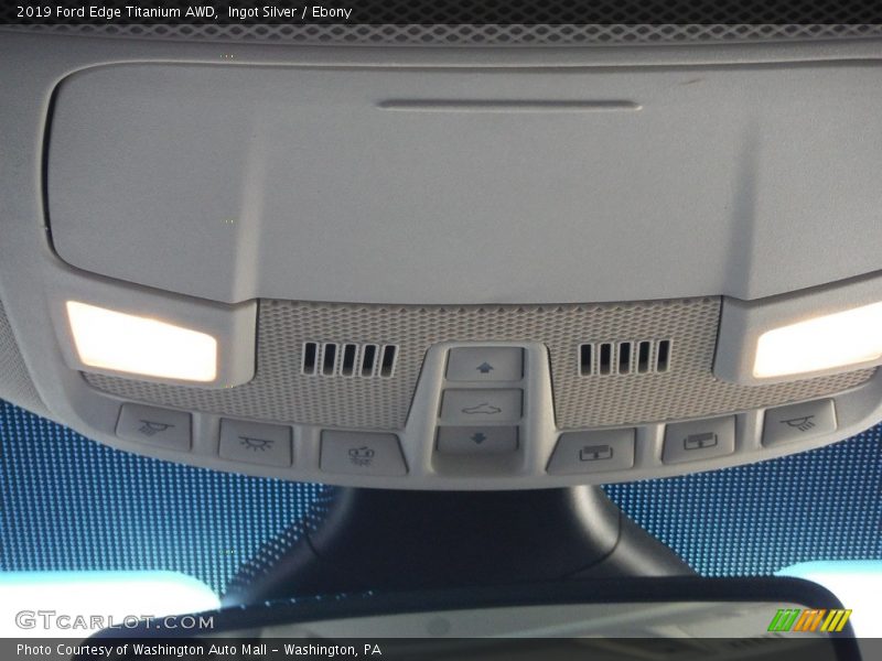 Ingot Silver / Ebony 2019 Ford Edge Titanium AWD